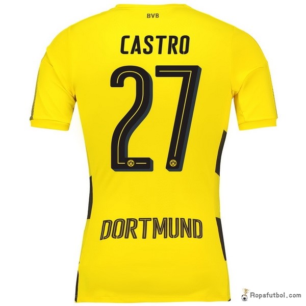 Camiseta Borussia Dortmund Replica Primera Ropa Castro 2017/18